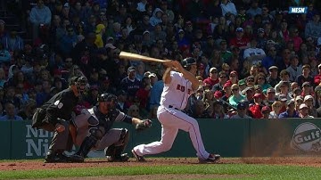 NYY@BOS: Swihart singles for first big league hit