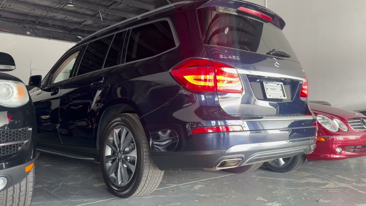 ベンツＧＬ４５０　iPhone14pro Lunar Blue 2014 Mercedes Benz GL450 4Matic Bi Turbo V8 Cold Start
