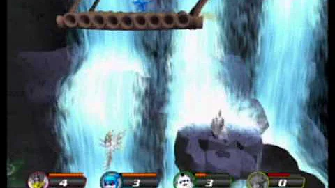 Digimon Rumble Arena 2 Gamecube Game - Patamon Vs. Veemon, Gomamon And Flamemon