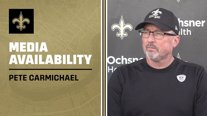 Pete Carmichael on Alvin Kamara, Erik McCoy | New ...
