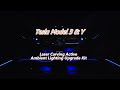 Model 3/Y NEW Laser Carving Active Ambient Lighting Upgrade Kit | TESLASY