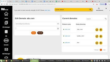 How to create an Addon Domain in the OVIPanel ?