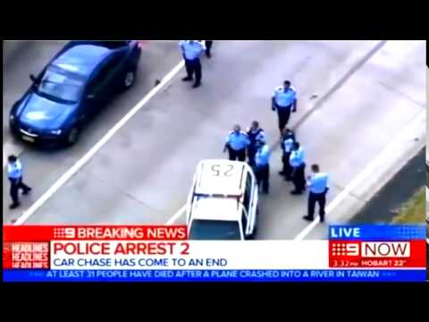 Dramatic moment Car Chase Comes To An End With Police Road Spikes - YouTube