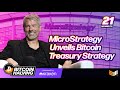 Microstrategy unveils bitcoin treasury strategy  bitcoin halving top 21 moments