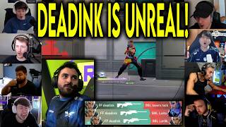 Valorant Streamers React To FF DeadInk UNREAL OP 4k Against BBL In VCT