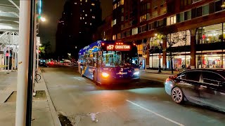 NYCT Bus: 2021 New Flyer XDE40s on the M57 Bus Route