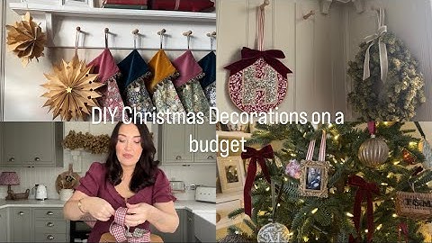 Zelf kerstversiering maken met een beperkt budget