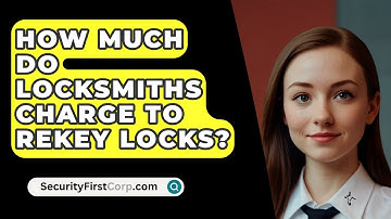 How Much Do Locksmiths Charge To Rekey Locks? - SecurityFirstCorp.com