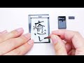 【ASMR】Miniature Japanese Calligraphy 　人間界の書道セットが小さすぎました。【音フェチ】