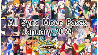 January 2024 - All Trainer Sync Move Poses (+ Quotes) | Pokémon Masters EX