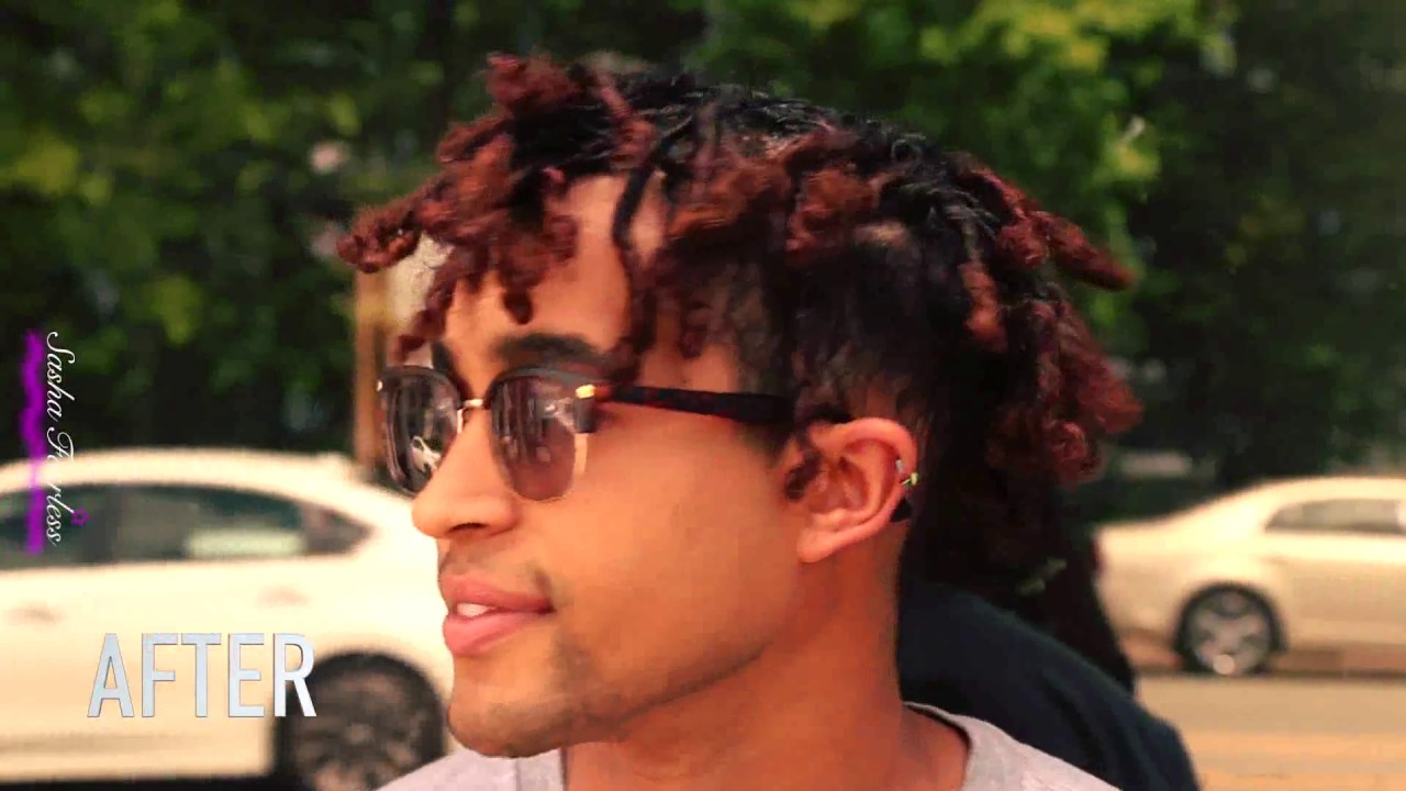 1 Year High Top Dreadlocks Retwist On 3b Hair Youtube