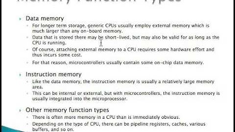 Memory for embedded systems Lesson 2