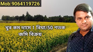 low price 50 Decimal/shatak land for sale in Balurghat, land house flat shop for sale in Balurghat,