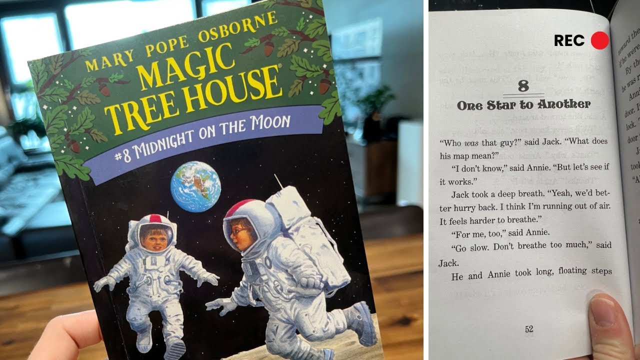 “Chapter 8 One Star to Another” of Magic Tree House #8 Midnight on the Moon by Mary Pope Osborne