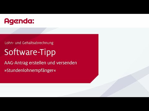 AAG-Antrag erstellen und versenden »Stundenlohnempfänger«