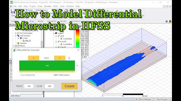 How to Model Differential Microstrip in HFSS