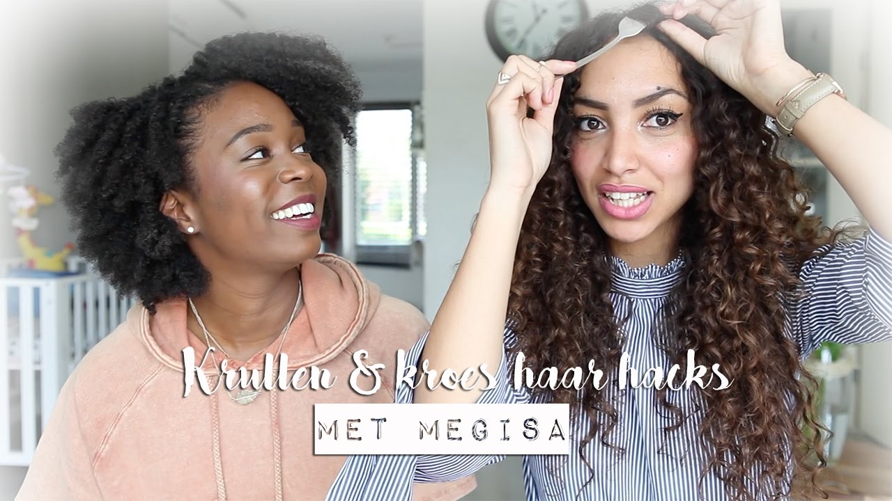 Betere 10x KRULLEN EN KROES HAAR HACKS MET MEGISA // Larissa Bruin XZ-42