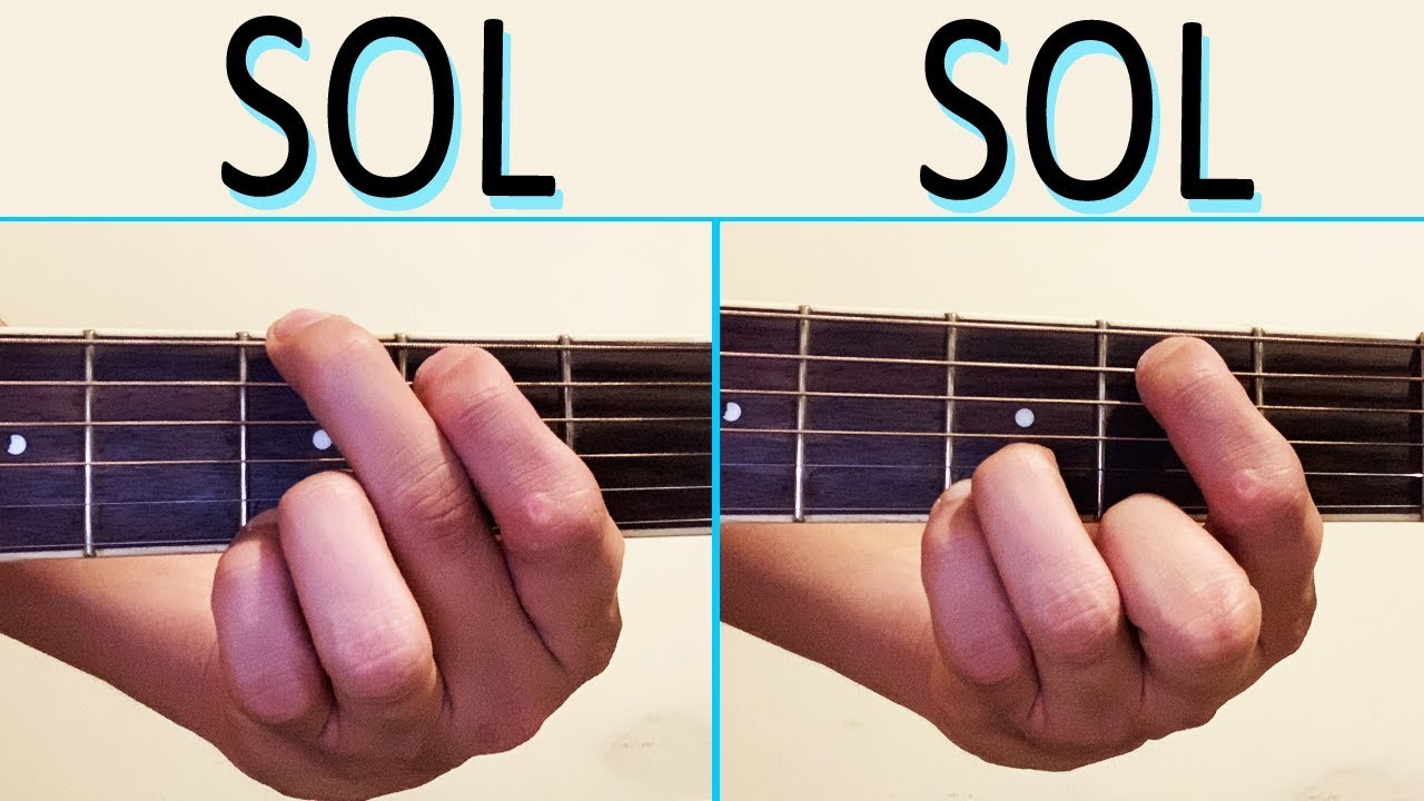 Diferentes Formas De Poner Un Sol Mayor En Guitarra Acordes Chordify