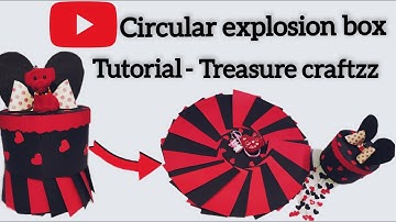 Circular explosion box | Explosion box | Circle/Cylinder explosion box | Surprise box #explosionbox