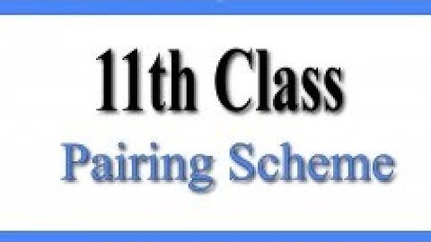 1ST year chemistry pairing scheme | FIRST year pairing scheme 2021| 2021 | latest | Little Tips