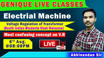 LIVE CLASSES I ELECTRICAL  MACHINES  I Live at 08: 00 PM