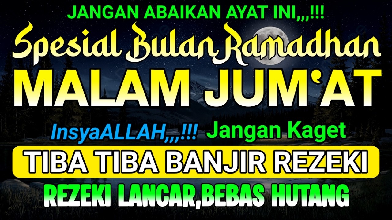MUSTAJAB | putar dzikir ini jangan kaget rezeki datang bertubi tubi ! PANJANG UMUR DAN DOSA DIAMPUNI