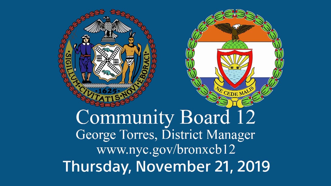 Bronx Community Board 12 Meeting Bronx Currents YouTube
