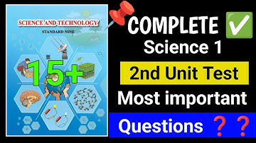 class 9 science 1 most important question 2nd unit test exam | sd tech | science important questions