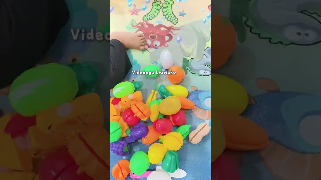 Mainan buah dan sayur potong 