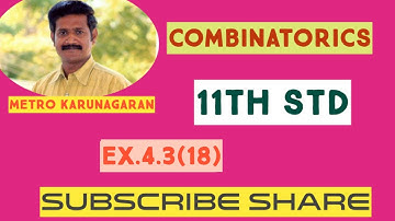 11th Std Maths Ex.4.3(18) A committee of 7 people has to be formed from 8 men and 4 women. In how ma