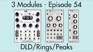 3 Modules #54: Dual Looping Delay, Rings, Peaks