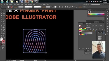 Finger Tutorial logo design. Learn how to design finger print icon adobe illustrator | hodayfa vlogs