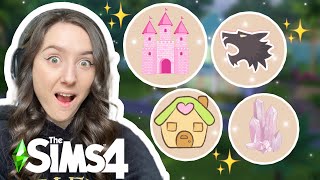 Using ONLY The 4 Newest Packs To Build a House in The Sims 4