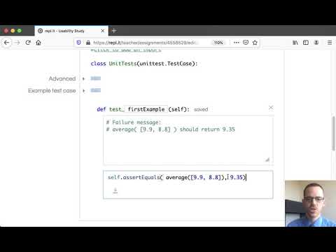 Creating Autograded Unit Tested Assignments in repl.it