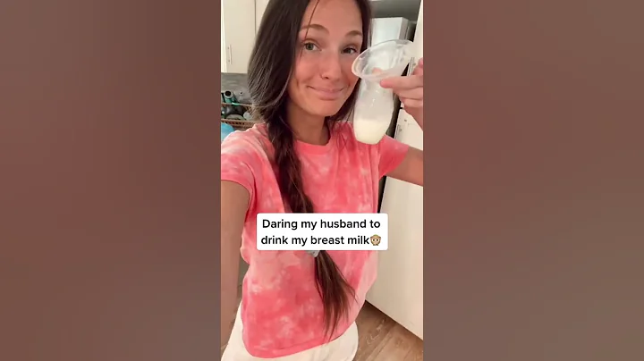 Daring my Husband to Drink my Breastmilk 😂 #shorts