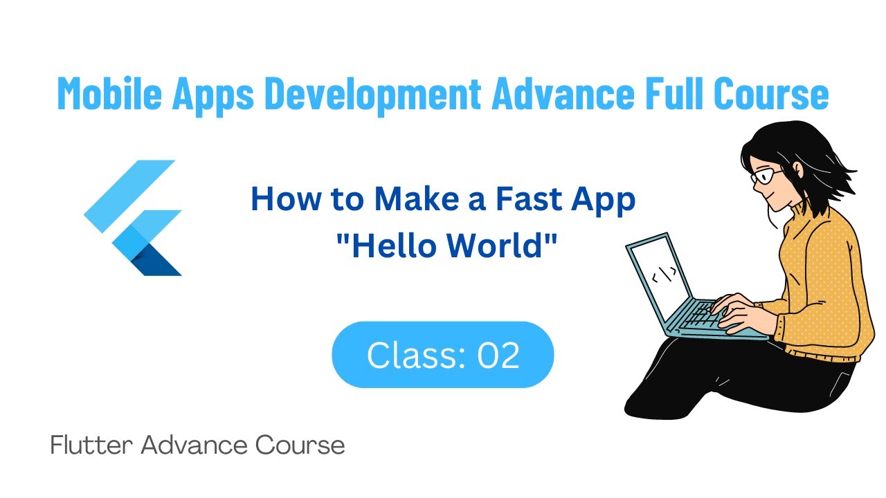 Hello World Fast Project in Flutter - 2023 || Flutter Hello World ...