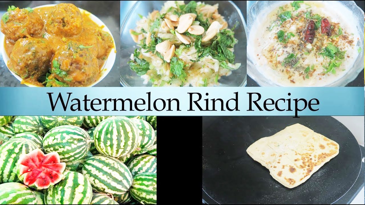 तरबूज के छिलकों से बनाये घर का खाना सब्जी/सलाद/रायता व पराठा | Watermelon Veg Thali | Tarbooj Thali