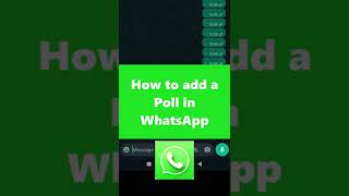 📲 How to add a Poll in WhatsApp #shorts screenshot 3