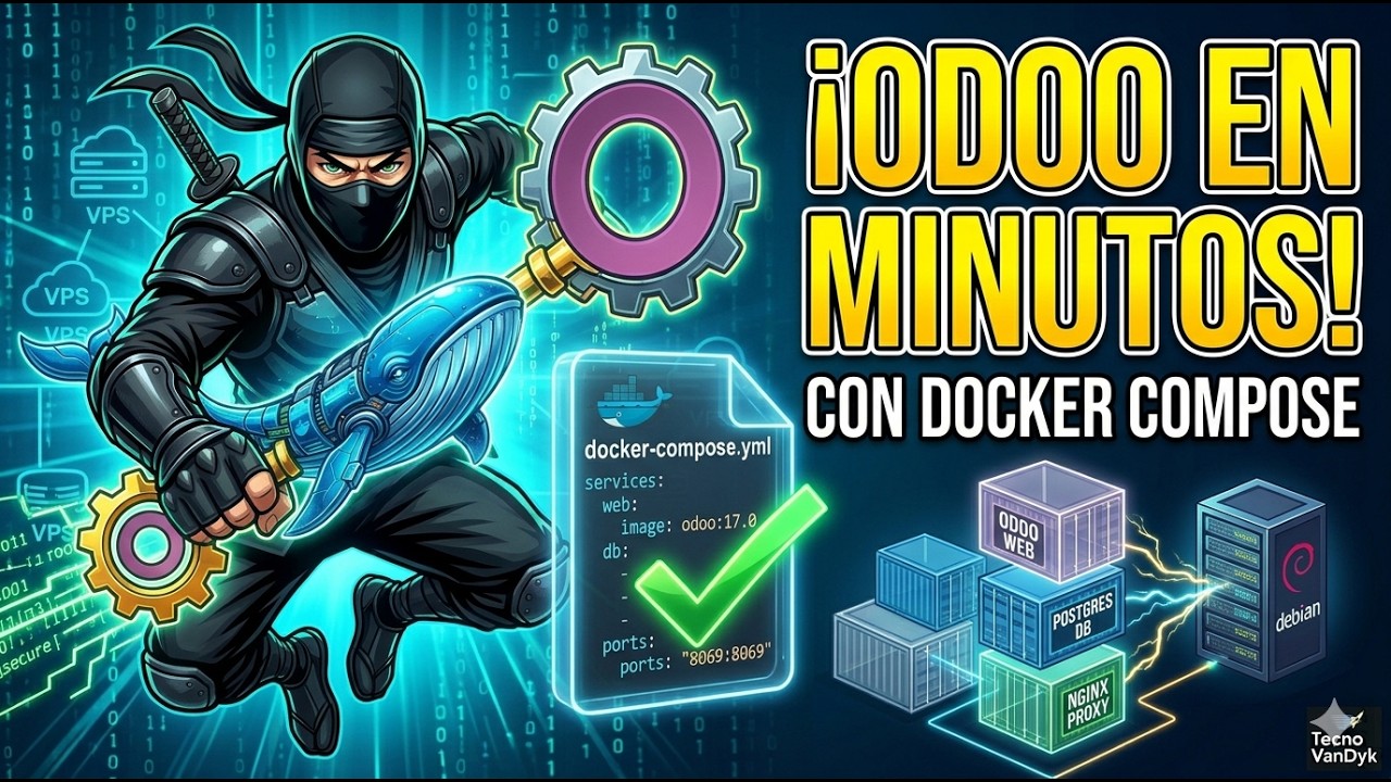 Cómo Instalar Odoo 17 con Docker Compose en 5 Minutos 🚀 - YouTube