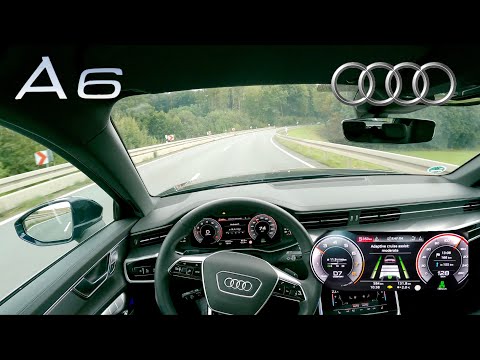 2023 Audi A6 ACTIVE LANE ASSIST real life test | Audi A6 POV Drive travel assist ACC✔️