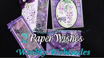 4 Beautiful Cards Using Wisteria Collection by Crafter