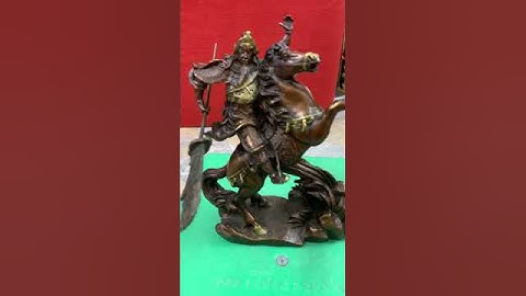 Shorts tượng quan công cưỡi ngựa cao cấp, 0339.737.519 Ngọc Anh Đồng Mỹ Nghệ