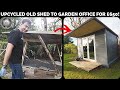 Upcycled Old Shed To Fully Insulated Garden Office for £650 — You Won’t Believe the Before & After!