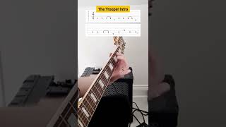 Iron Maiden The Trooper Intro lesson with guitar tabs #guitar #ironmaiden #guitarlesson