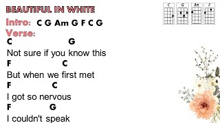 Miss Oli: Beautiful In White - Shane Filan Westlife - Keys of C, D, E