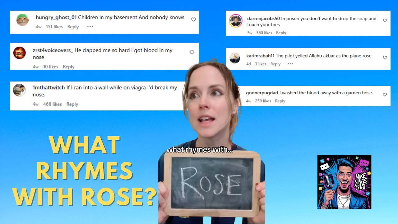 What Rhymes With Rose 🌹- Chat Music #chatmusic #memes #funnytexts # ...