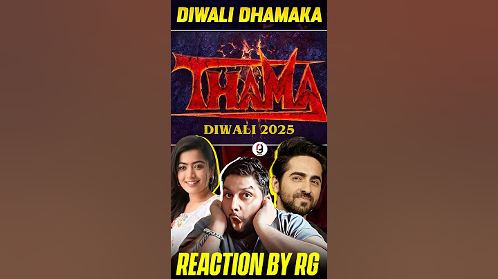 Thama -Announcement | Ayushmann K, Rashmika M, Paresh R, Nawazuddin | Diwali 2025 | REACTION BY RG