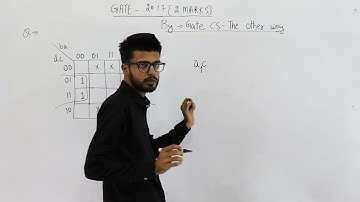 Gate 2017 pyq DIGITAL | Consider the Karnaugh map given below, where X represents “ don’t care"