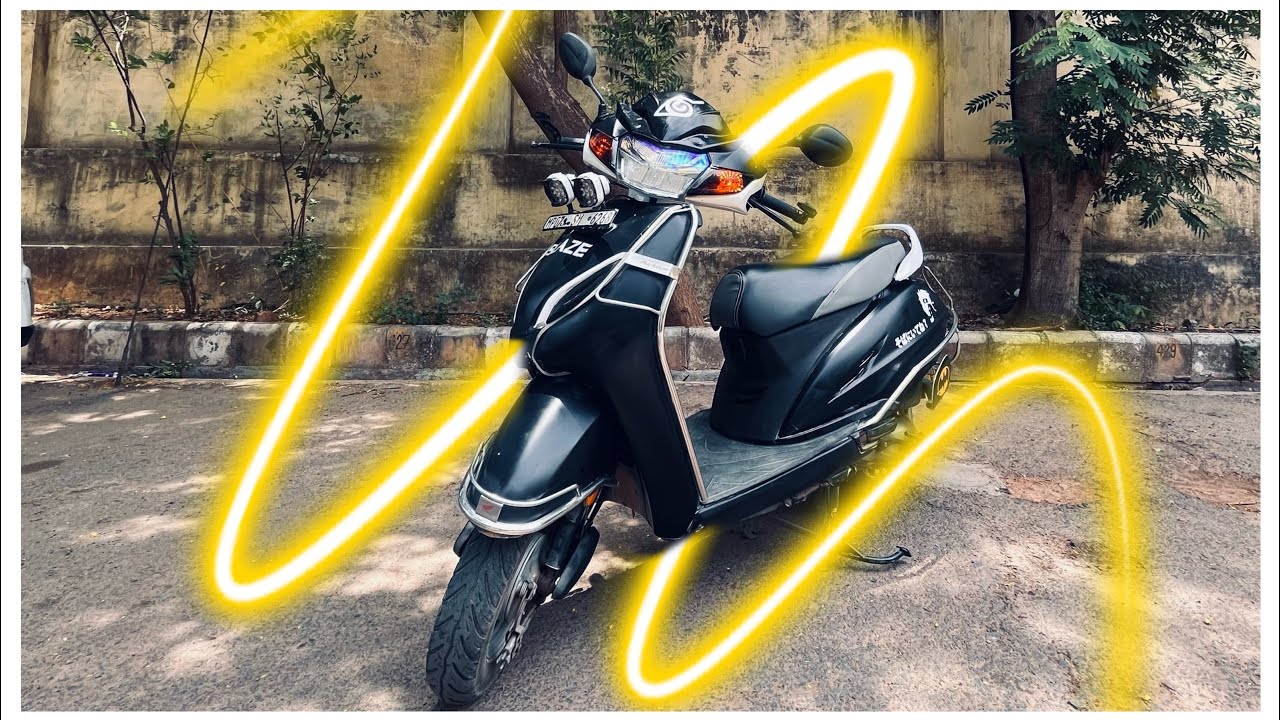 Modified Activea ️TASTEFULLY MODIFIED ACTIVA 5G |ANSH| #modified #activa5g #blaze #black ...