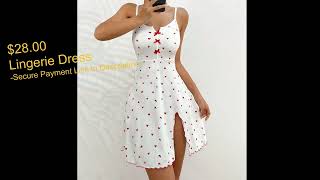 FALL IN LOVE! OWN THE LINGERIE HEARTS DRESS, BY CALIFORNIA DAMES.